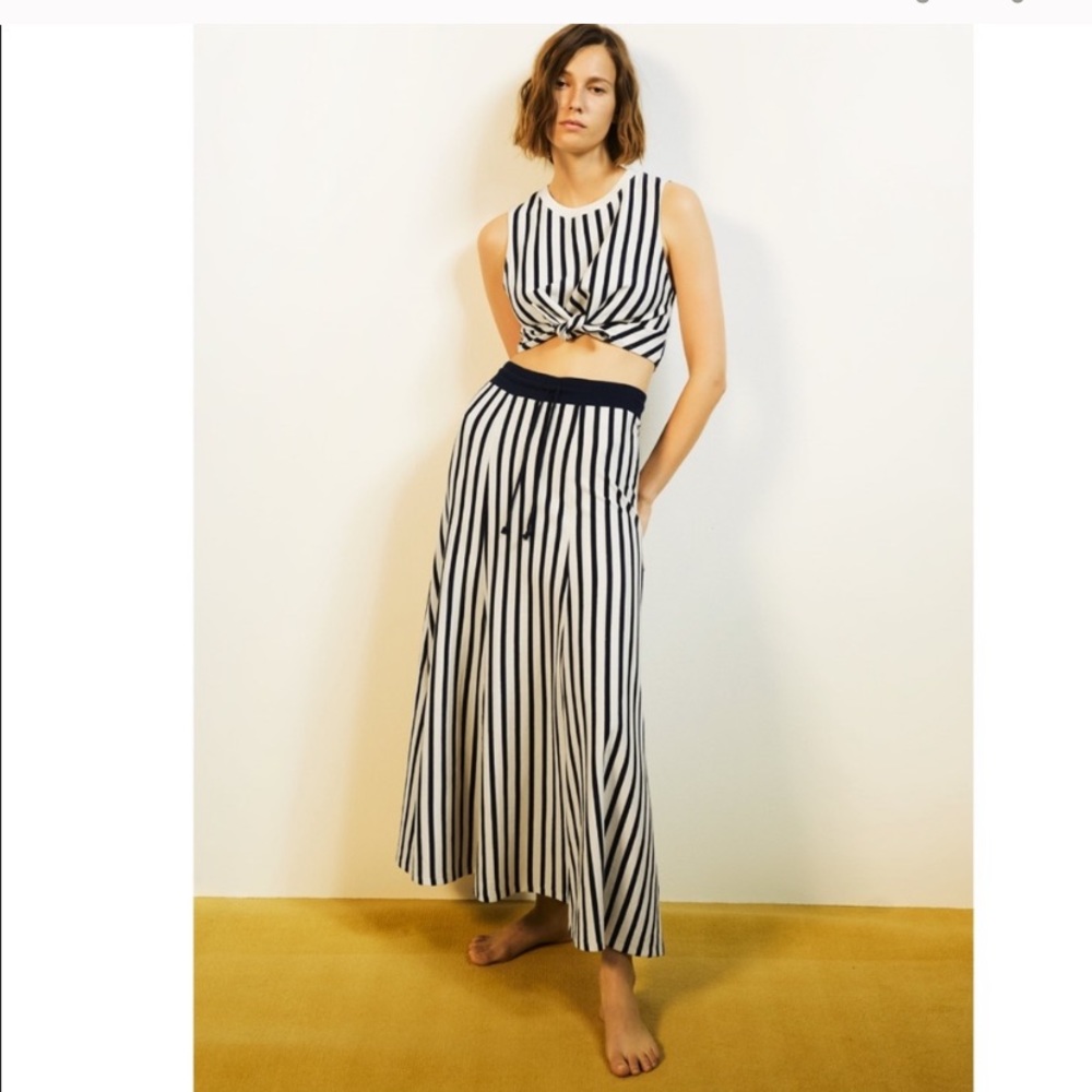 Zara Striped Maxi Skirt